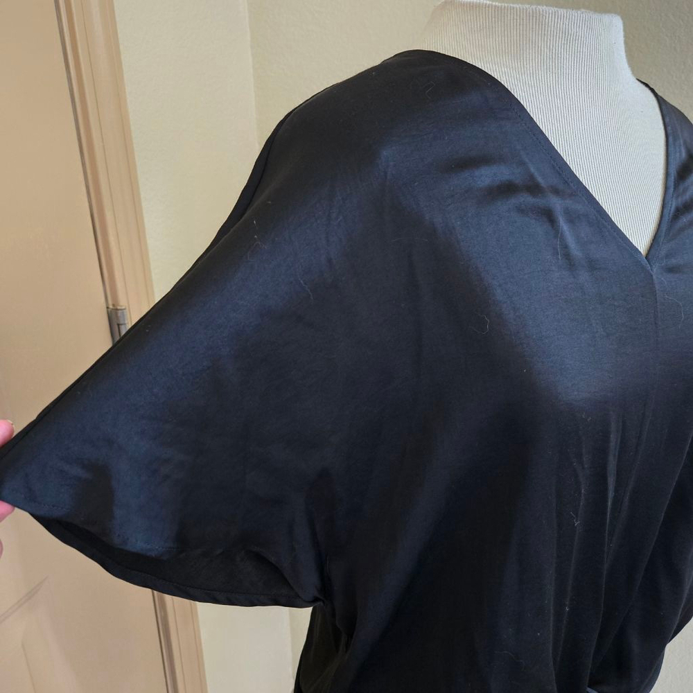 Kal Rieman Black Tie Front Top Size S - Picture 2 of 6